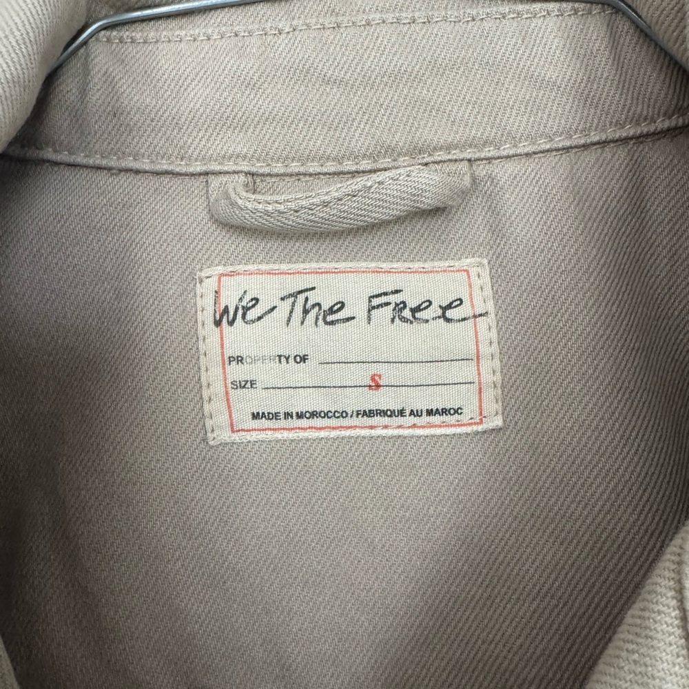 We The Free Khaki Opal Swing Denim Jacket - Picture 2 of 3